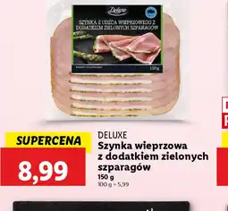 Lidl Szynka wieprzowa z dodatkiem zielonych szparagów Deluxe oferta