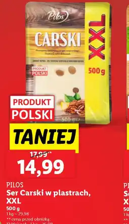 Lidl Ser Carski w plastrach Pilos oferta