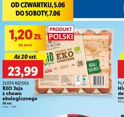 Lidl Złota Nioska BIO Jaja z chowu ekologicznego oferta