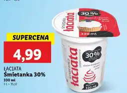 Lidl Smietanka Laciata 30% oferta