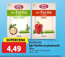 Lidl Ser Favita w plastrach Mlekovita oferta