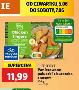 Lidl Panierowane paluszki z kurczaka z sosem Chef Select oferta