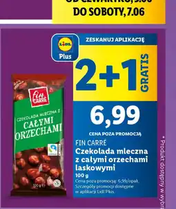 Lidl Czekolada Fin Carre oferta