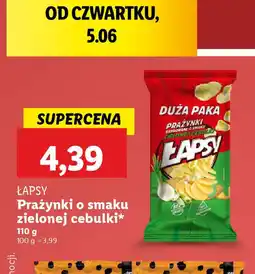 Lidl Lapsy Prażynki o smaku zielonej cebulki oferta
