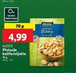 Lidl Pistacje kalifornijskie Alesto oferta