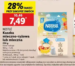 Lidl Kaszka mleczno-ryżowa lub mleczna Nestle oferta
