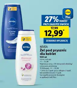 Lidl Zel pod prysznic Nivea oferta