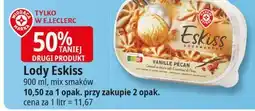 E.Leclerc Lody o smaku waniliowym z sosem Wiodąca Marka Eskiss oferta