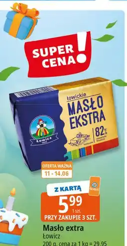 E.Leclerc Masło ekstra 82% Łowicz 1906 Łowickie oferta