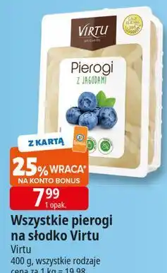 E.Leclerc Pierogi z jagodami Virtu oferta
