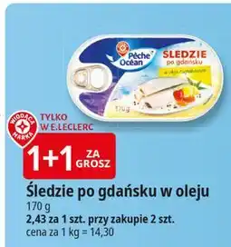 E.Leclerc Filety śledziowe w oleju roślinnym Wiodąca Marka Peche Ocean oferta