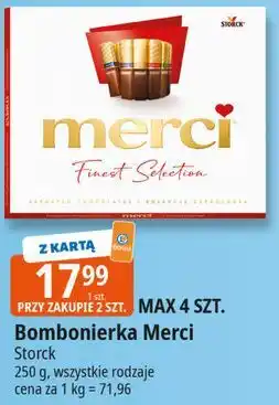 E.Leclerc Bombonierka czerwona Storck Merci oferta
