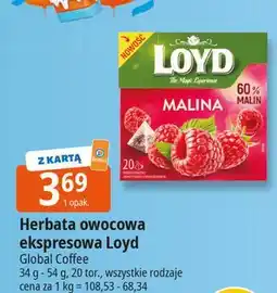 E.Leclerc Herbata malinowa Loyd Tea The Magic Experience oferta