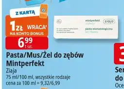 E.Leclerc Pasta do zębów szałwiowa bez fluoru Ziaja Mintperfekt oferta