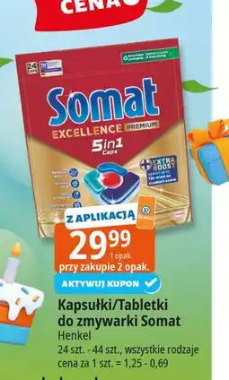 E.Leclerc Kapsułki do zmywarki Somat Excellence Premium 5In1 oferta