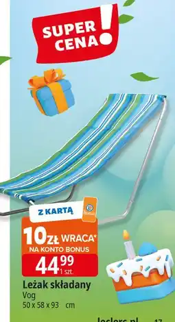 E.Leclerc Leżak składany Vog oferta