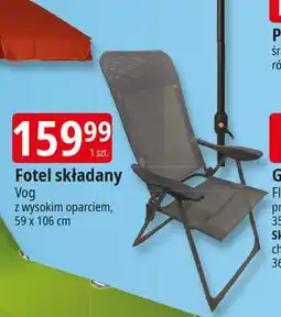E.Leclerc Fotel składany 59 x 106 cm Vog oferta