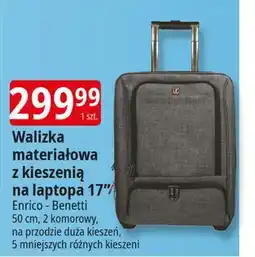 E.Leclerc Walizka materiałowa z kieszenią na laptopa 17'' Enrico Benetti oferta