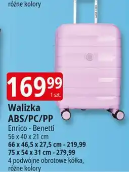 E.Leclerc Walizka abs 75 x 54 31 cm Enrico Benetti oferta