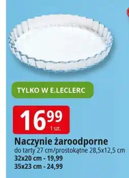 E.Leclerc Naczynie żaroodporne szklane 35 x 23 cm oferta
