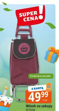 E.Leclerc Wózek na zakupy 50 l oferta