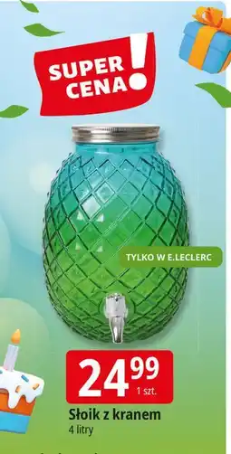 E.Leclerc Słoik z kranem 4 l oferta