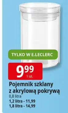 E.Leclerc Pojemnik szklany 1.8 l oferta