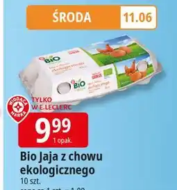 E.Leclerc Jaja ekologiczne Wiodąca Marka Bio Village oferta