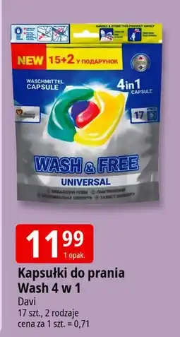 E.Leclerc Kapsułki do prania uniwersalne Wash & Free oferta