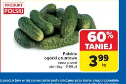 Carrefour Ogórki gruntowe oferta