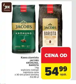 Carrefour Kawa ziarnista Jacobs Krönung, Barista oferta