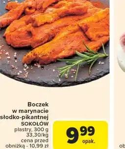 Carrefour Boczek w marynacie słodko-pikantnej Sokołów oferta