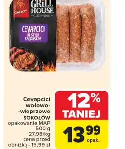 Carrefour Cevapcici wołowo-wieprzowe Sokołów oferta