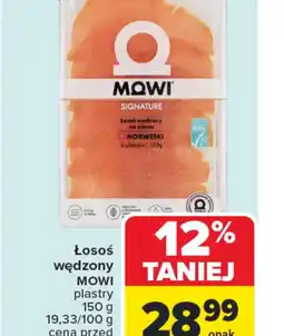 Carrefour Losoś wędzony MOWI oferta