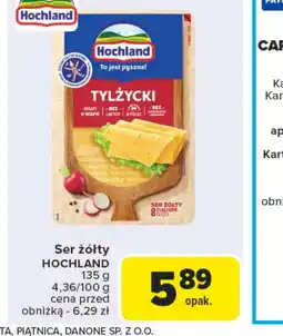 Carrefour Ser żółty Hochland Tylżycki oferta