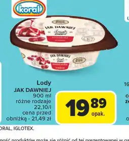 Carrefour Lody Koral Jak Dawniej oferta