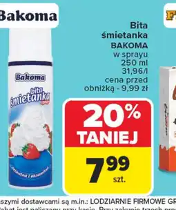 Carrefour Bita śmietanka Bakoma oferta
