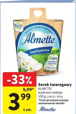 Intermarche Serek twarogowy Almette 150g oferta