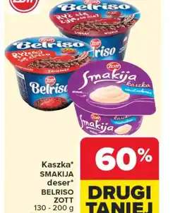 Carrefour Kaszka Smakija, deser Belriso Zott oferta