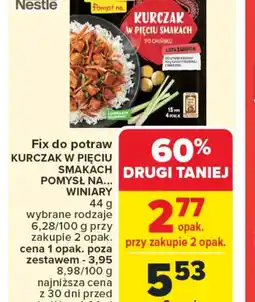 Carrefour Fix do potraw Kurczak w pięciu smakach oferta