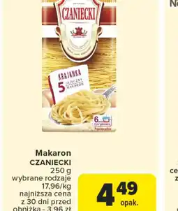 Carrefour Makaron Czaniecki oferta