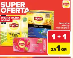 Carrefour Herbaty Lipton oferta