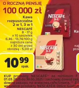Carrefour Kawa rozpuszczalna 2 w 1, 3 w 1 Nescafe oferta