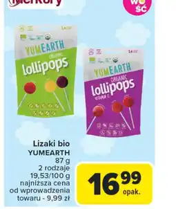 Carrefour Lizaki bio YumEarth oferta