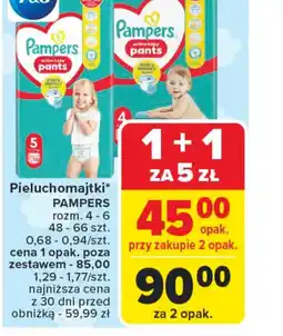 Carrefour Pieluchomajtki Pampers oferta