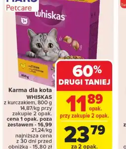 Carrefour Karma dla kota Whiskas oferta