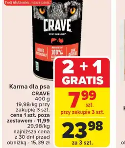 Carrefour Karma dla psa Crave oferta