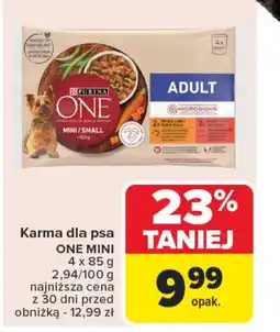 Carrefour Karma dla psa Purina One Mini oferta