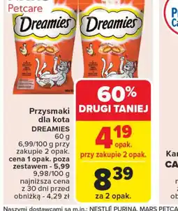 Carrefour Przysmak dla kota Dreamies oferta