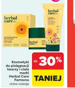 Carrefour Kosmetyki do pielęgnacji twarzy i ciała marki Herbal Care Farmona oferta